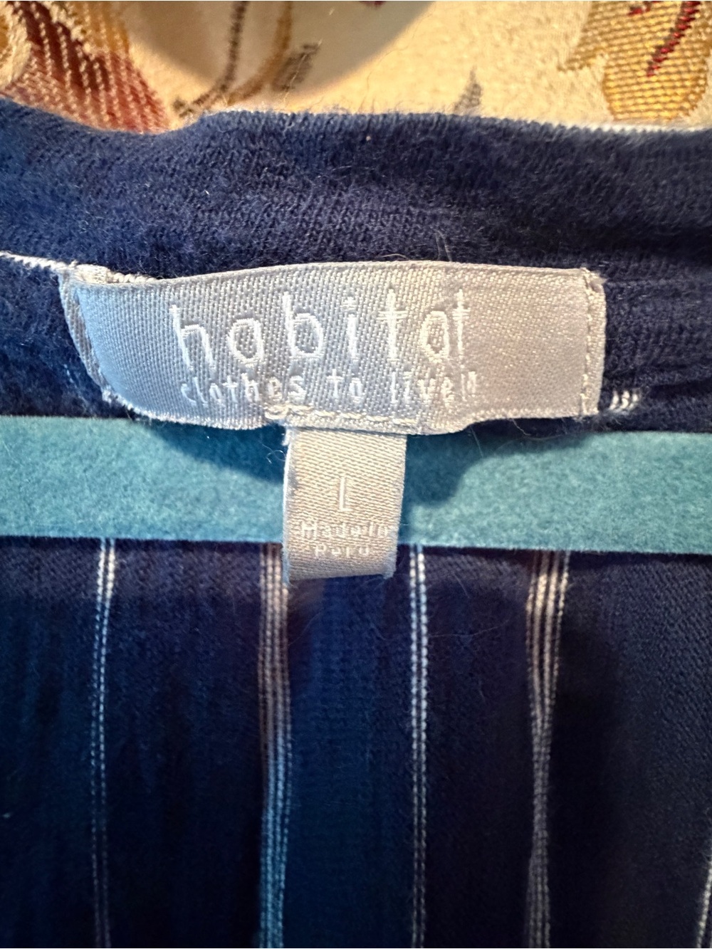 Habitat Navy Blue Striped Tank Dress - Picture 7 of 9
